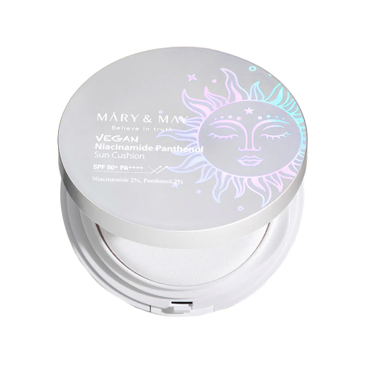 MARY & MAY Vegan Niacinamide Panthenol Sun Cushion SPF50+ PA++++ 25g