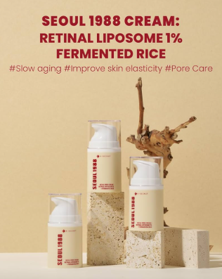 K-SECRET SEOUL 1988 Cream: Retinal Liposome 1% + Fermented Rice 50ml