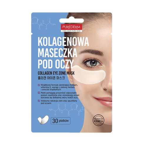 PUREDERM Collagen Eye Zone Mask, 30 τμχ.