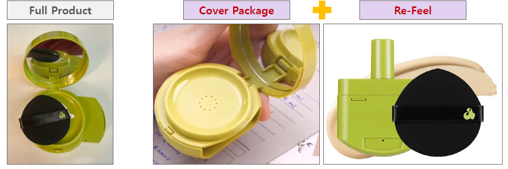 Unleashia DIY & RE-FEEL Satin Wear Healthy-Green Cushion (+ Puff) 15g