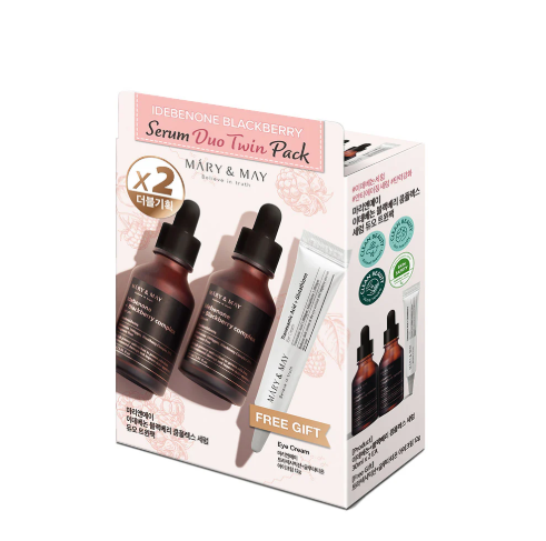 Mary&May Idebenone Blackberry Serum Duo Twin Pack (30ml x2+Eye cream12g)