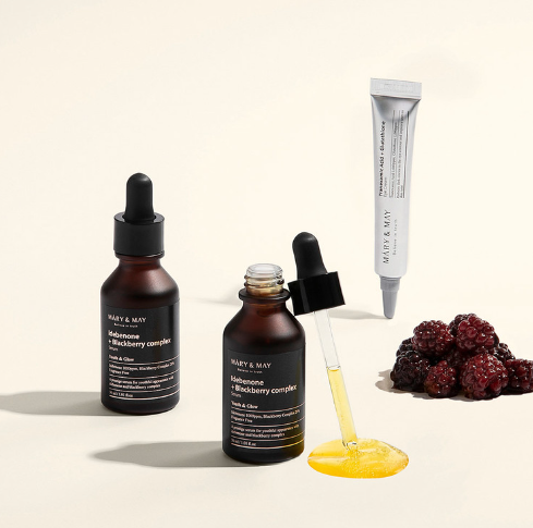Mary&May Idebenone Blackberry Serum Duo Twin Pack (30ml x2+Eye cream12g)