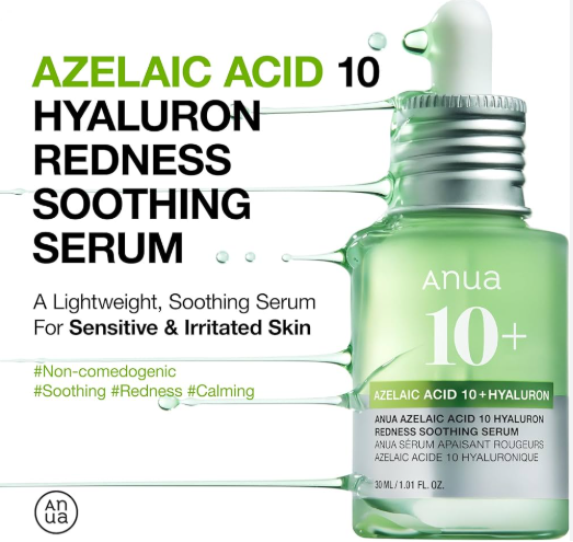 Anua Azelaic Acid 10 Hyaluron Redness Soothing Serum 30ml