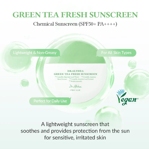 Dr. Althea - Green Tea Fresh Sunscreen  SPF50+ PA++++ 45ml