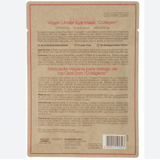PUREDERM Vegan Under Eye Mask "Collagen", 30τμχ