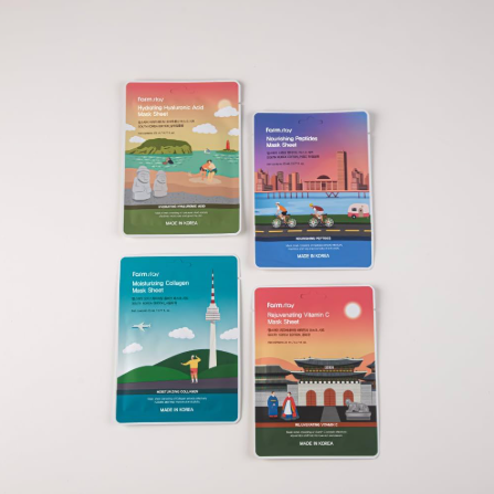 FarmStay Trip to Korea Σετ Μασκών Προσώπου (1 Κουτί / 12 Φύλλα) 23ml