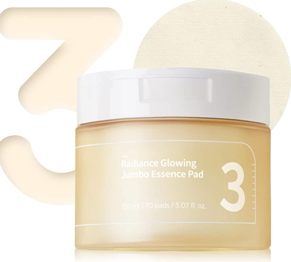 Numbuzin - No.3 Radiance Glowing Jumbo Essence Pad - 70τεμ