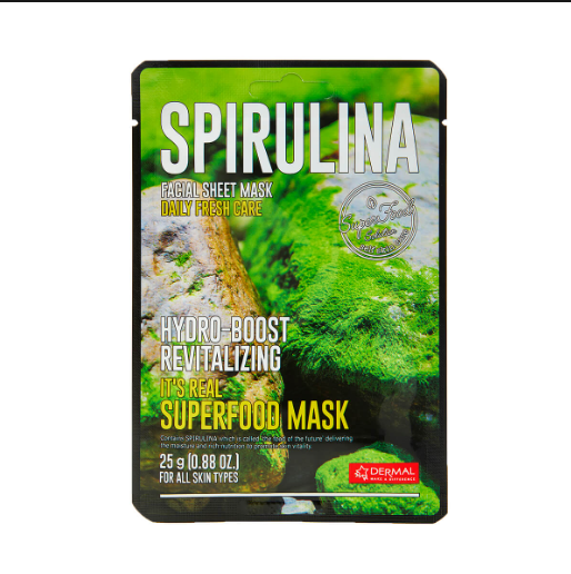 Dermal - It's Real Superfood Mask Sheet (SPIRULINA) 25g