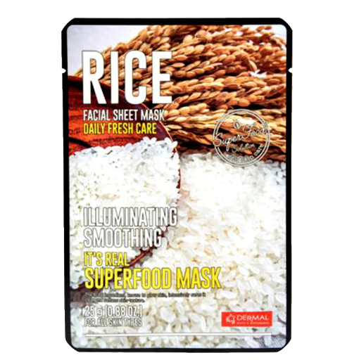 DERMAL - It's Real Superfood Mask (RICE) 25g