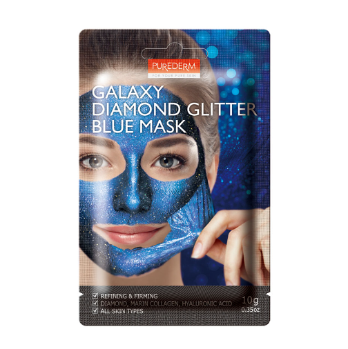Purederm - Galaxy Diamond Glitter BLUE Mask, 10g