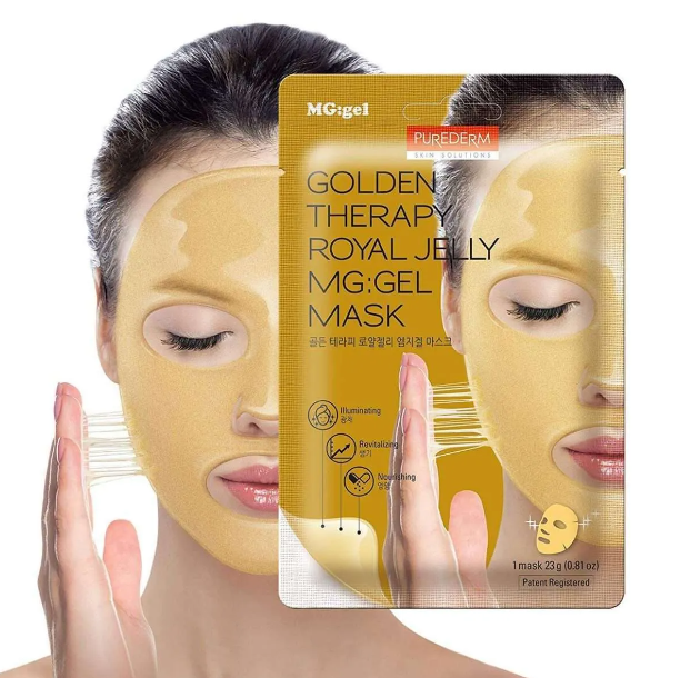 PUREDERM Golden Therapy Royal Jelly MG:Gel Mask 23g