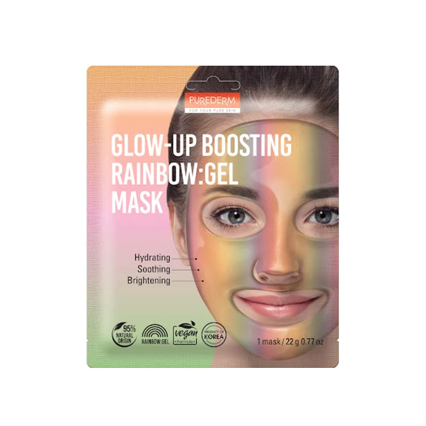 PUREDERM Glow-Up Boosting Rainbow Gel Mask 22g
