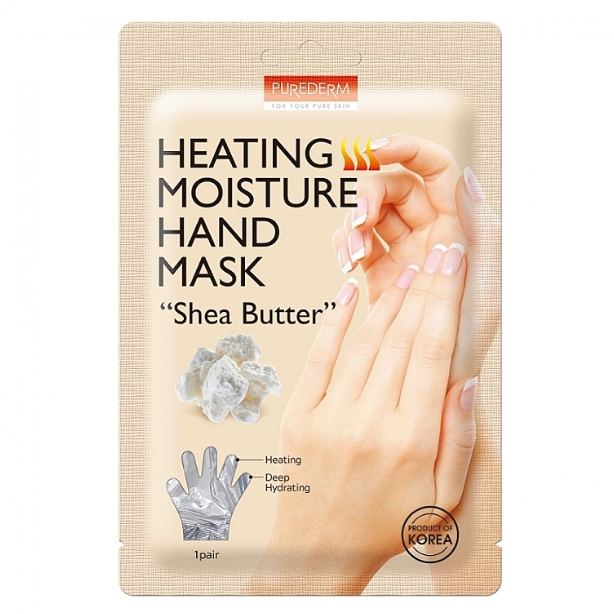 Purederm Shea Butter Heating Moisture Hand Mask 1pair