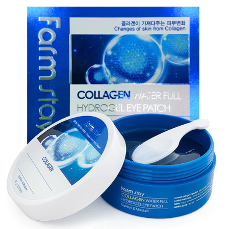 FarmStay Collagen Water Full Hydrogel Μάσκα Ματιών για Θρέψη 60pcs