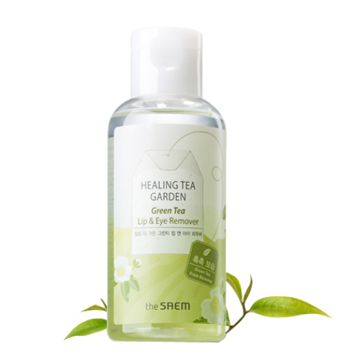 THE SAEM Healing Tea Garden Green Tea Lip & Eye Remover 150ml