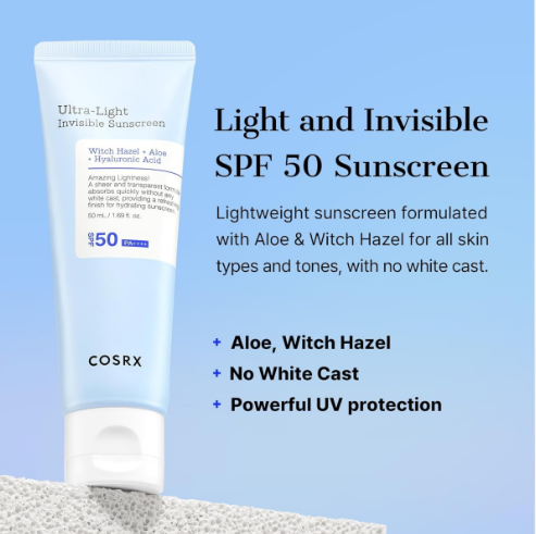 COSRX Ultra-Light Invisible Sunscreen 50ml