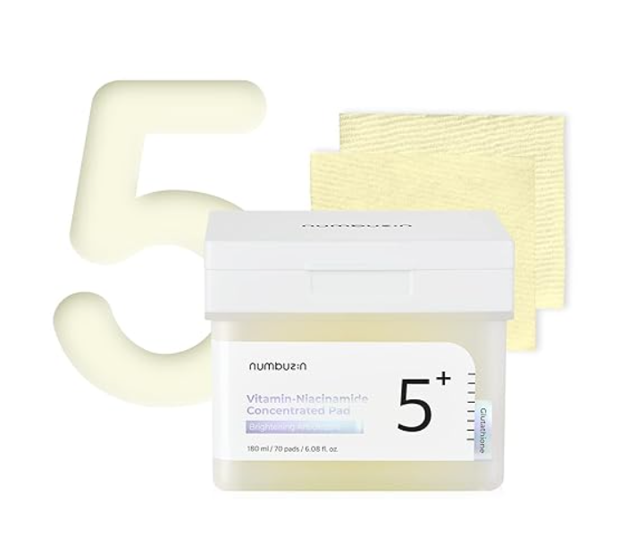 Numbuzin No.5 Vitamin-Niacinamide Concentrated Toner Pad \ 70 pad