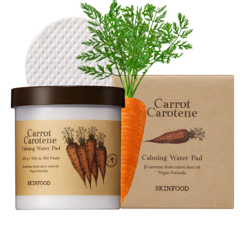 SKINFOOD Carrot Carotene Calming Water Pad 250g 60 pad