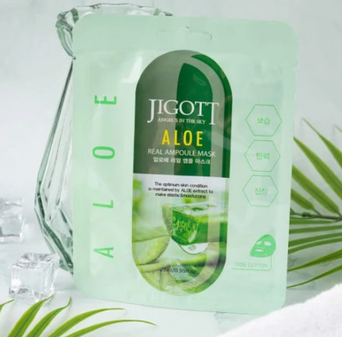 JIGOTT Aloe Real Ampoule Mask 27ml