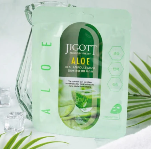 Jigott Aloe Real Ampoule Mask 27ml