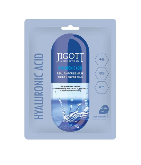 Jigott Hyaluronic Acid Real Ampoule Mask-27ml