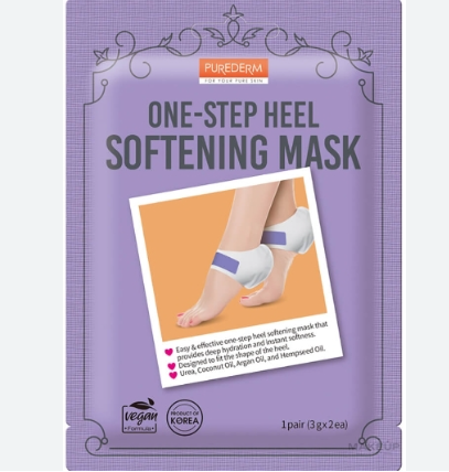 PUREDERM One-step Heel Softening Mask  1 ζευγάρι