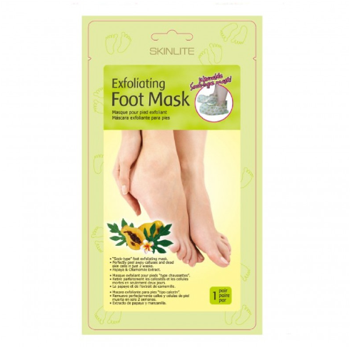 SKINLITE Exfoliating Foot Mask, 1 ζευγάρι