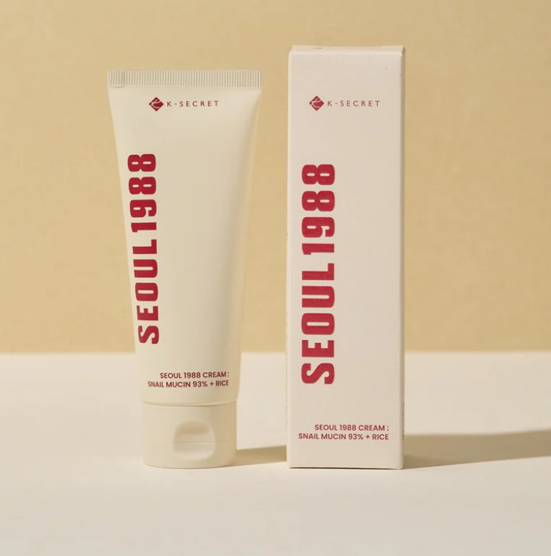 K-SECRET SEOUL 1988 Cream: Snail Mucin 93% + Rice 100ml