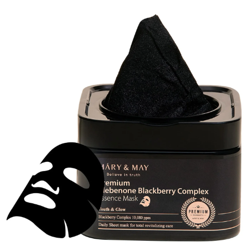 Mary & May Premium Idebenone Blackberry Complex Essence Mask Set 20τμχ