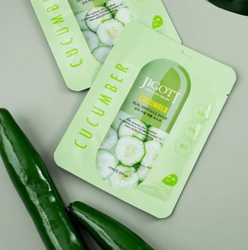 Jigott Cucumber Real Ampoule Mask 27ml