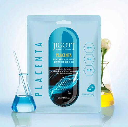 Jigott Placenta Real Ampoule Mask 27ml