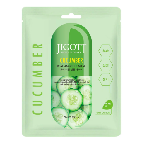 Jigott Cucumber Real Ampoule Mask 27ml