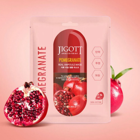 Jigott Pomegranate Real Ampoule Mask 27ml