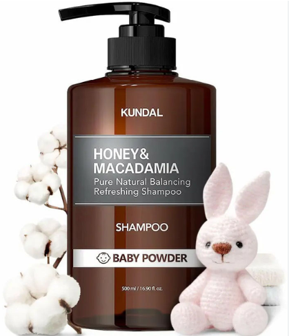 Kundal Honey & Macadamia Pure Natural  Shampoo - Baby Powder 500ml