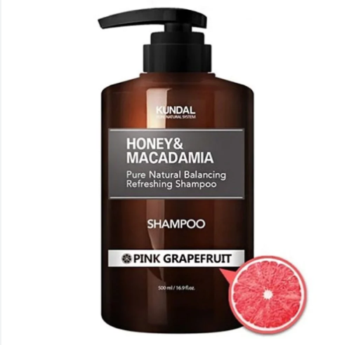 Kundal Honey & Macadamia Pure Natural Shampoo - Pink Grapefruit 500ml