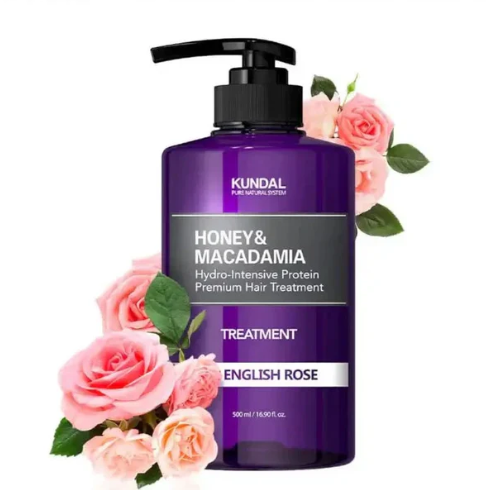 Kundal Honey & Macadamia Protein  Hair Treatment - English Rose 500ml