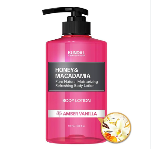 Kundal Honey & Macadamia Pure Body Lotion - Amber Vanilla 500ml