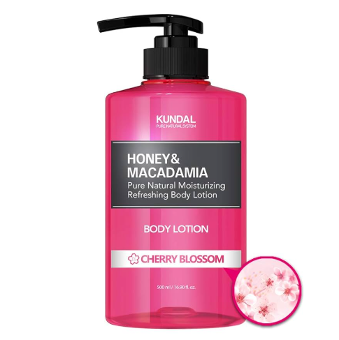Kundal Honey & Macadamia Pure Body Lotion - Cherry Blossom 500ml