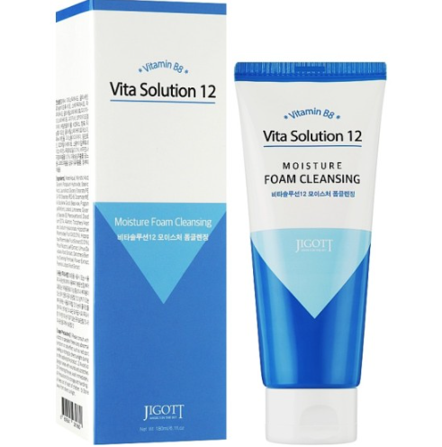 Jigott Vita Solution 12 Moisture Foam Cleansing 180ml