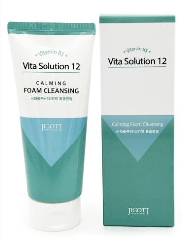 Jigott Vita Solution 12 Calming Foam Cleansing 180ml