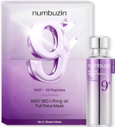 Numbuzin No.9 NAD Bio Lifting Duo set (Essence + 1 Masks)