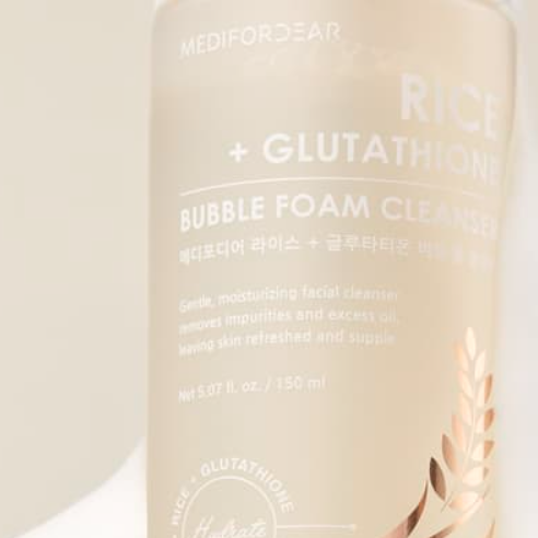 rice glutathione bubble foam cleanser medifordear reviews Medifordear The natural ingredients go deep into the pores Marshall's K-Beauty Haul: Medifordear Bubble