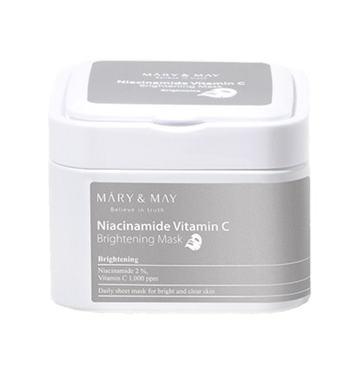MARY & MAY Niacinamide Vitamin C Brightening Mask (30sheets)