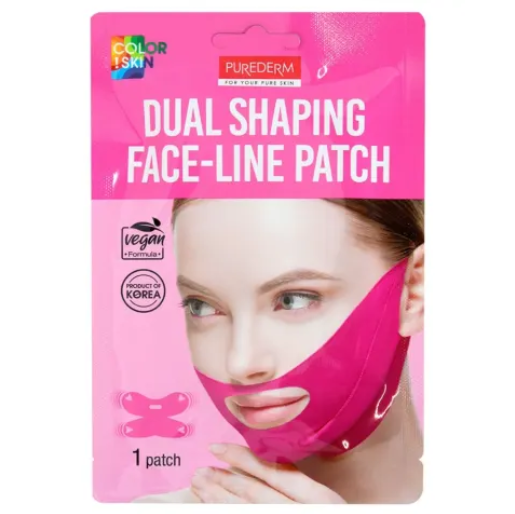 Purederm - Dual Shaping Face-line Patch, 1pc