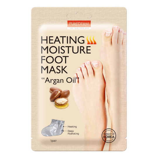 PUREDERM Heating Moisture Foot Mask - Argan Oil (1 ζευγάρι)