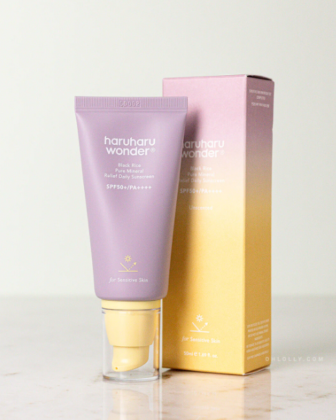 Haruharu wonder Black Rice Pure Mineral Relief Daily Sunscreen SPF50+/PA++++ 50ml