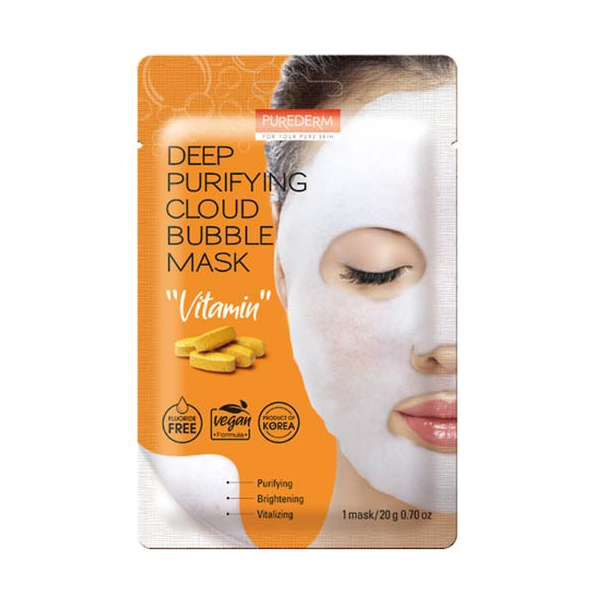 Purederm Purifying Cloud Bubble Mask “Vitamin” Mask 20g