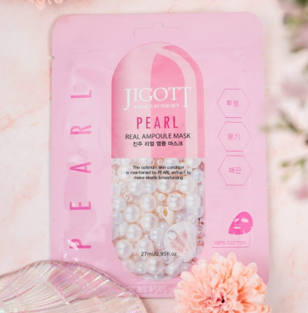 Jigott Pearl Real Ampoule Sheet Mask 27ml